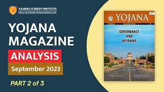 Yojana Magazine September 2023 Part2 Complete Analysis for UPSCState PSC Exams  Vajirao amp Reddy [upl. by Tempest]