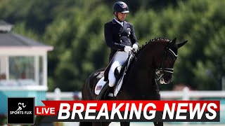 USA dressage team eliminated from Olympics over cut on horses leg PETA says equestrian events mu [upl. by Yolanda851]