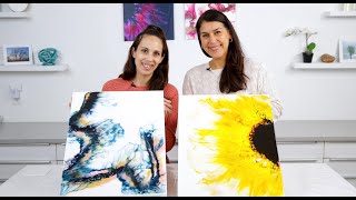 2 Dutch Pour Techniques For Resin Art [upl. by Resa]