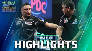 REVENGE OR REPEAT  Day Five Highlights  2023 Mr Vegas Grand Slam of Darts [upl. by Eelloh]