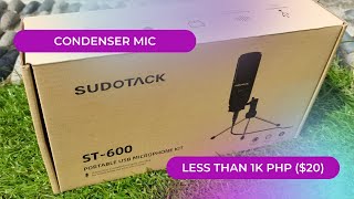 Sudotack ST600  The 900php Condenser Mic [upl. by Stanly278]