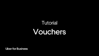 Meet Vouchers  Uber for Business [upl. by Johnsson]