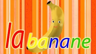 Chanson pour sexercer à épeler  La banane  French Spelling Song with lyrics  バナナのうた [upl. by Jack]