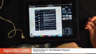 Weatherbug VS The Weather Channel  iPad App Comparison [upl. by Atorod]