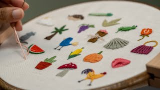 20 Tiny Embroidery Designs for All Skill Levels [upl. by Hgielrahc]