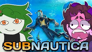 IM TERRIFIED OF THE OCEAN AND IM PLAYING SUBNAUTICA Ft SmokeeBee [upl. by Westphal]