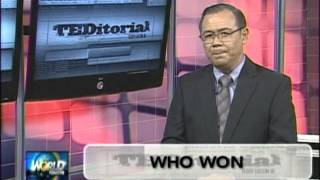 Teditorial Who won [upl. by Barnett]