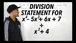 MHF4U Unit 3 Test 1 Knowledge Section Question 3  long division of polynomials [upl. by Madid]