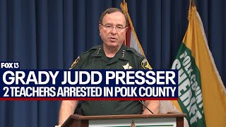 Grady Judd Press Conference on arrest of Polk County teacher [upl. by Pasquale]