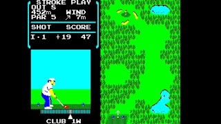 Sharp X1 Game Nintendo Golf 1984 [upl. by Engis]