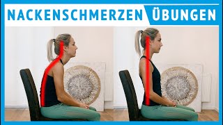 NACKENSCHMERZEN vom Sitzen  3 ÜBUNGEN für Zuhause [upl. by Reisfield632]