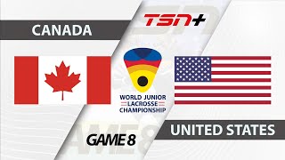 2024 WJLC  Canada vs United State  RoundRobin Game 8 [upl. by Nivlek]