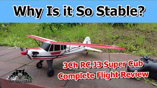 JJRC W01 Ultra Stable 3Ch Mini RC J3 Super Cub Airplane [upl. by Ecneitap]