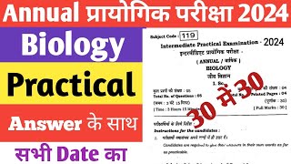 Class 12 Biology Practical Exam question answer 2024 ।। 12th practical exam biology question answer [upl. by Acima]