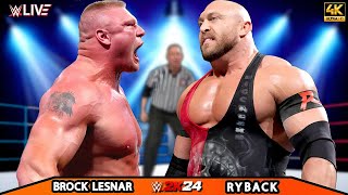 Ryback vs Brock Lesnar  No Holds Barred Match  WRESTLEMANIA 31  WWE Oct 312024 4K60FPS [upl. by Penelopa]