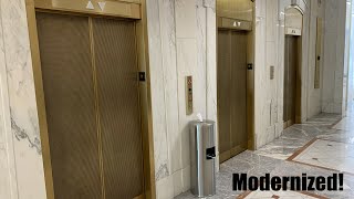 Modernized Otis Traction Elevators at the Kearns Building in Salt Lake City UT [upl. by Ecnahc]