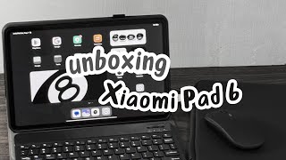 Unboxing Xiaomi Pad 6  8gb  256gb gravity gray   accessories [upl. by Ettenad]