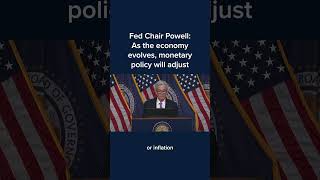 Fed Chair Powell As the economy evolves monetary policy will adjust [upl. by Scoville768]