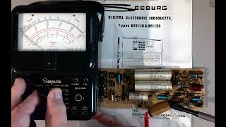 capacitor testing analog ohm meter VOM [upl. by Farah]