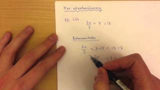 8  Algebra  Balansmetoden amp Fingermetoden [upl. by Sidney]