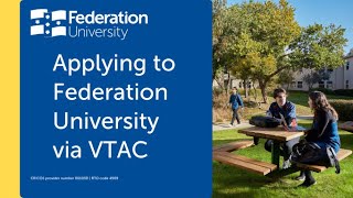 Applying to Federation  VTAC applications 2022 [upl. by Noet]