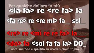 Per qualche dollaro in più  karaoke notazionale [upl. by Wyndham307]