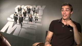 NOW YOU SEE ME Exclusive Cast Interviews Jesse Eisenberg Dave Franco Isla Fisher Mark Ruffalo [upl. by Akinuahs]