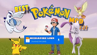 EPIC PIXELMON MOD FOR MINECRAFT PE 121 MINECRAFT MCPE POKEMON MOD DOWNLOAD MEDIAFIRE LINK🤩video [upl. by Bilac]