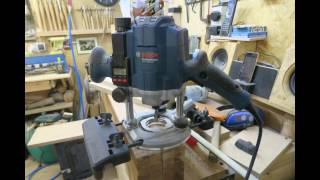 Bosch GOF 1250 LCE auf FestoolSchiene [upl. by Bartlet836]