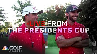 Max Homa holding Kevin Kisner to tarps off promise  Live From the Presidents Cup  Golf Channel [upl. by Misak]