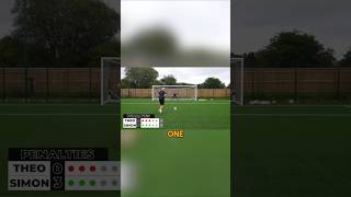 Theo baker scores penalty ball football skills footballshorts youtube youtuber clips [upl. by Akino473]