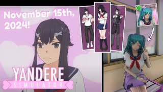 November 15th 2024  New Ayano Customization Missing Posters New Character Pages and More [upl. by Arataj]