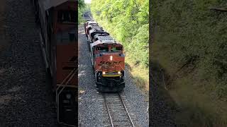 BNSF Empty Coal railfaning railfan bnsf [upl. by Asirralc]