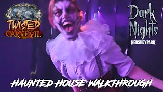 Hersheypark Dark Nights 2024 TWISTED CARNEVIL Haunted House Walkthrough POV SCARY EVIL CLOWNS [upl. by Elesig]