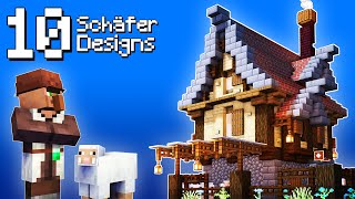 10 Schäfer Designs in Minecraft 🔟 Minecraft Schafstall bauen deutsch [upl. by Scully]