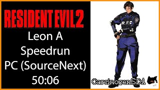 Resident Evil 2 PC Speedrun  Leon A 5006  No Commentary [upl. by Martres777]