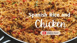 Best Spanish Rice and Chicken Easy Cooking Videos  Recipes Series  How to make Spanish Rice [upl. by Patrizio320]