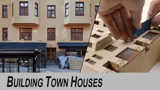 Scratch building miniature town houses [upl. by Idoj227]