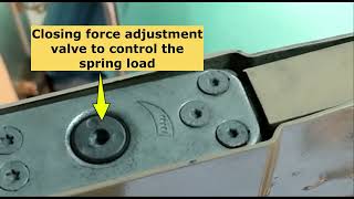 Double acting door closer Adjustment [upl. by Fergus]