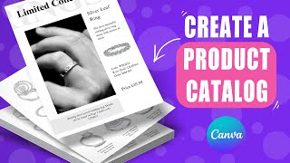 Create a product catalogue in CANVA for free [upl. by Amador]