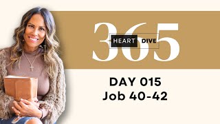 Day 015 Job 4042  Daily One Year Bible Study  Audio Bible Reading with Commentary [upl. by Marguerite]