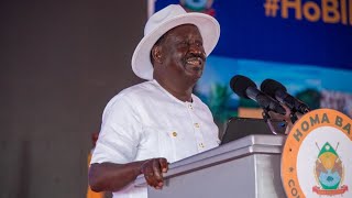 Raila Odingas first speech after meeting President Ruto in Uganda Siwezi pangwa siendi mahali [upl. by Ashely]