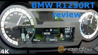 BMW R1250RT review 4K the king of touring  Onroadbike [upl. by Acinemod]