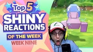 TOP 5 RANDOM SHINY REACTIONS OF THE WEEK Pokemon Lets GO Pikachu and Eevee Shiny Montage Week 9 [upl. by Arno]