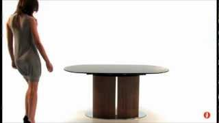 Calligaris Odyssey glass extension dining table [upl. by Hunfredo]