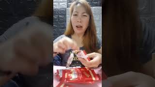 trying the famous chinese snack latiao shortsyoutube [upl. by Erfert439]