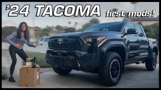 Easy First Modifications on my New 2024 Tacoma [upl. by Olegna]