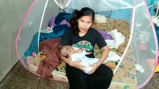 breastfeeding vlog baby enjoying her milk [upl. by Wyn]