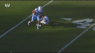 UNC Football Chazz Surratt Delivers a Nasty StiffArm [upl. by Erdnoed]