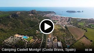 CAMPING CASTELL MONTGRI FROM THE AIR [upl. by Morgan662]